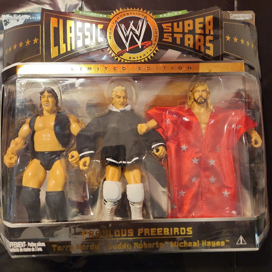 WWE Jakks Classic Superstars The Fabulous Freebirds Gordy Roberts Hayes 3 Pack - House of Cars Virginia