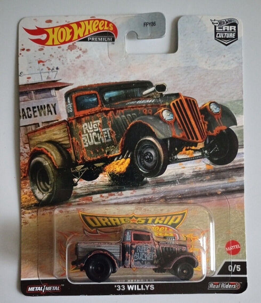 Hot Wheels Premium - '33 Willys - 2023 Drag Strip Demons - 0/5 - Chase - House of Cars Virginia