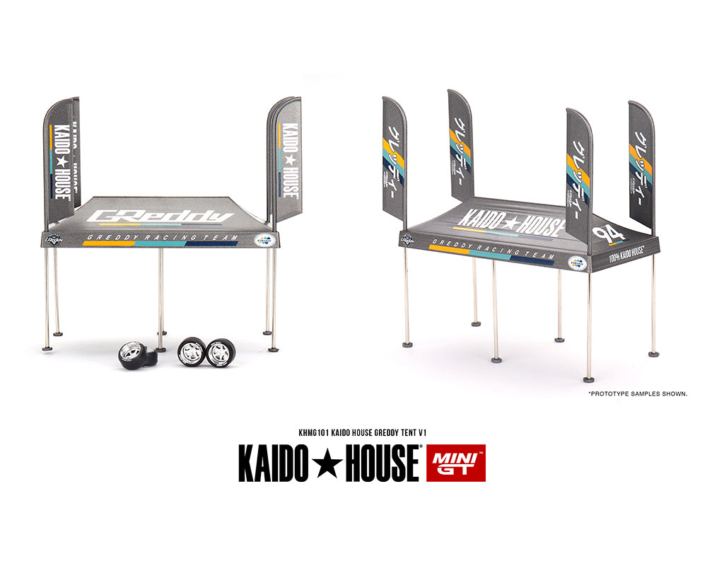 Kaido House x Mini GT 1:64 Kaido House GREDDY Tent V1- Limited Edition - House of Cars Virginia