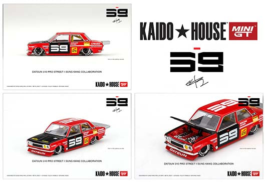 Mini GT 1:64 Kaido House Datsun 510 Pro Street SK510 Red - House of Cars Virginia