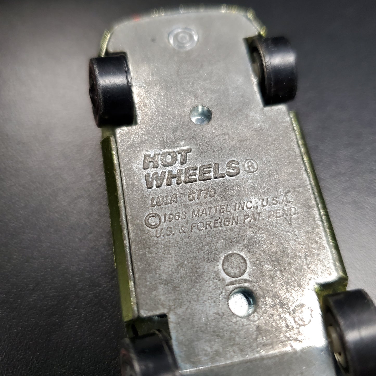 Vintage Hot Wheels Redline 1969 Lola GT70 US Antifreeze Green Made in USA - House of Cars Virginia