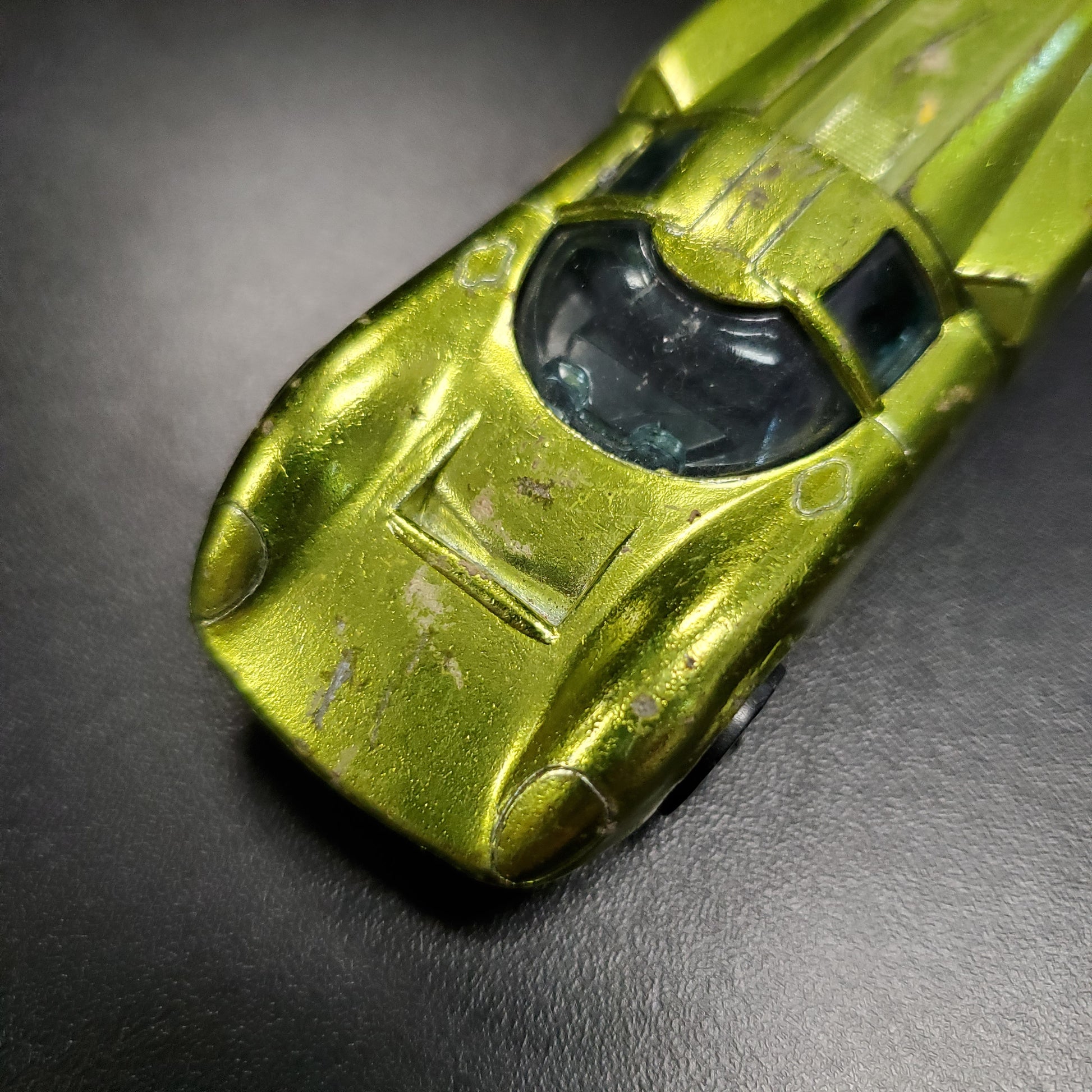 Vintage Hot Wheels Redline 1969 Lola GT70 US Antifreeze Green Made in USA - House of Cars Virginia