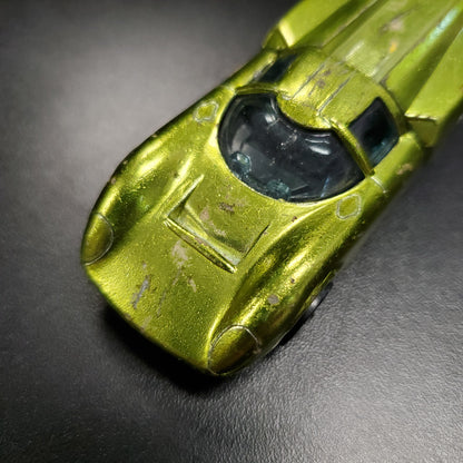 Vintage Hot Wheels Redline 1969 Lola GT70 US Antifreeze Green Made in USA - House of Cars Virginia
