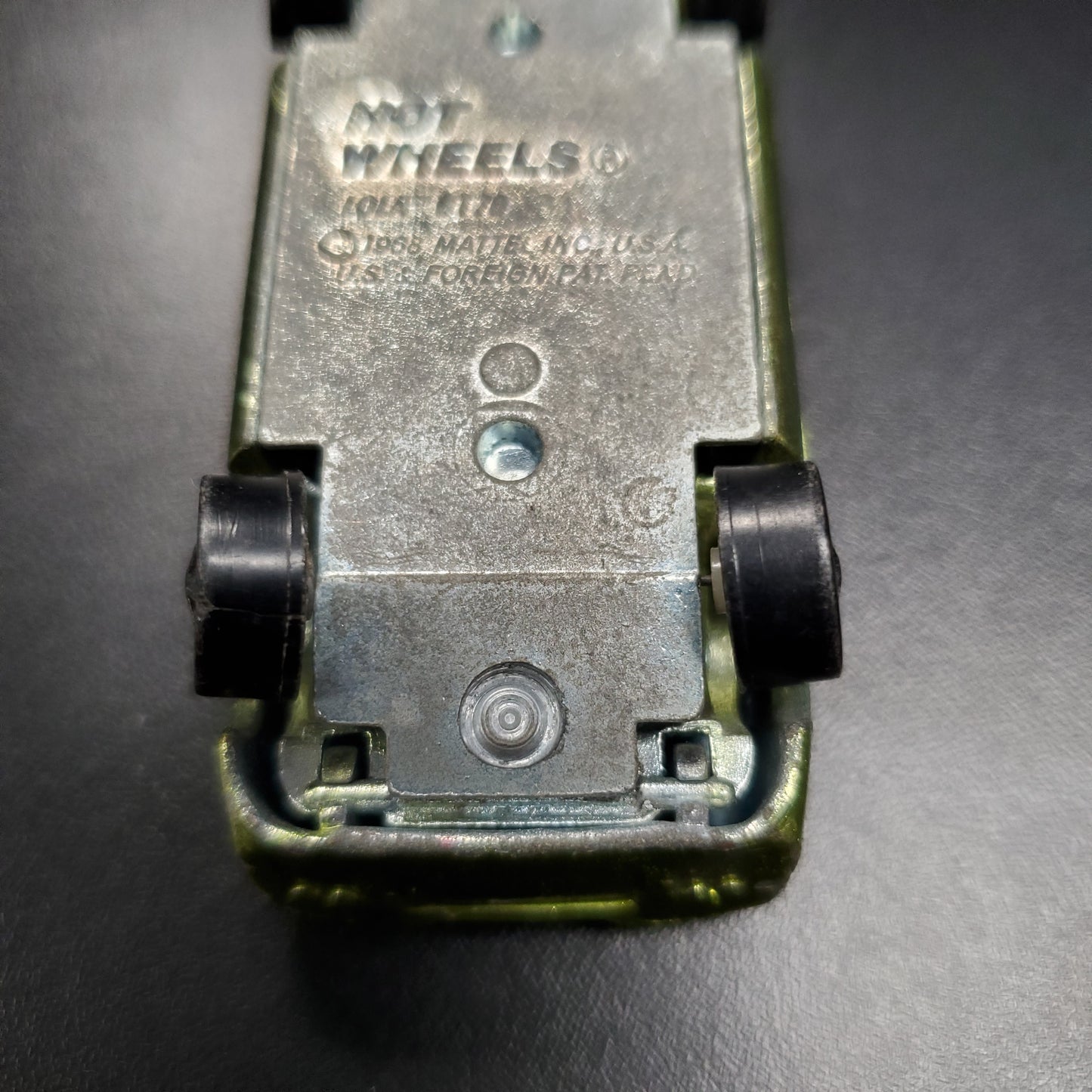 Vintage Hot Wheels Redline 1969 Lola GT70 US Antifreeze Green Made in USA - House of Cars Virginia