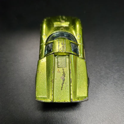 Vintage Hot Wheels Redline 1969 Lola GT70 US Antifreeze Green Made in USA - House of Cars Virginia