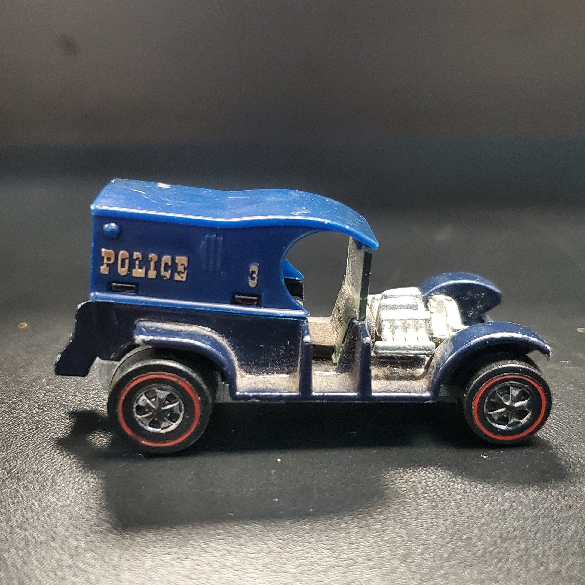 Vintage Hot Wheels Redline 1970 Paddy Wagon US Dark Blue Enamel Made in USA - House of Cars Virginia