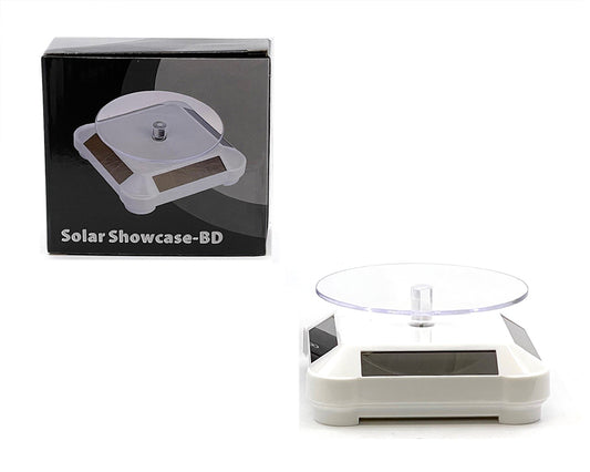 3.5″ Solar Display Stand Turntable 360 Degree Rotating White Base - House of Cars Virginia