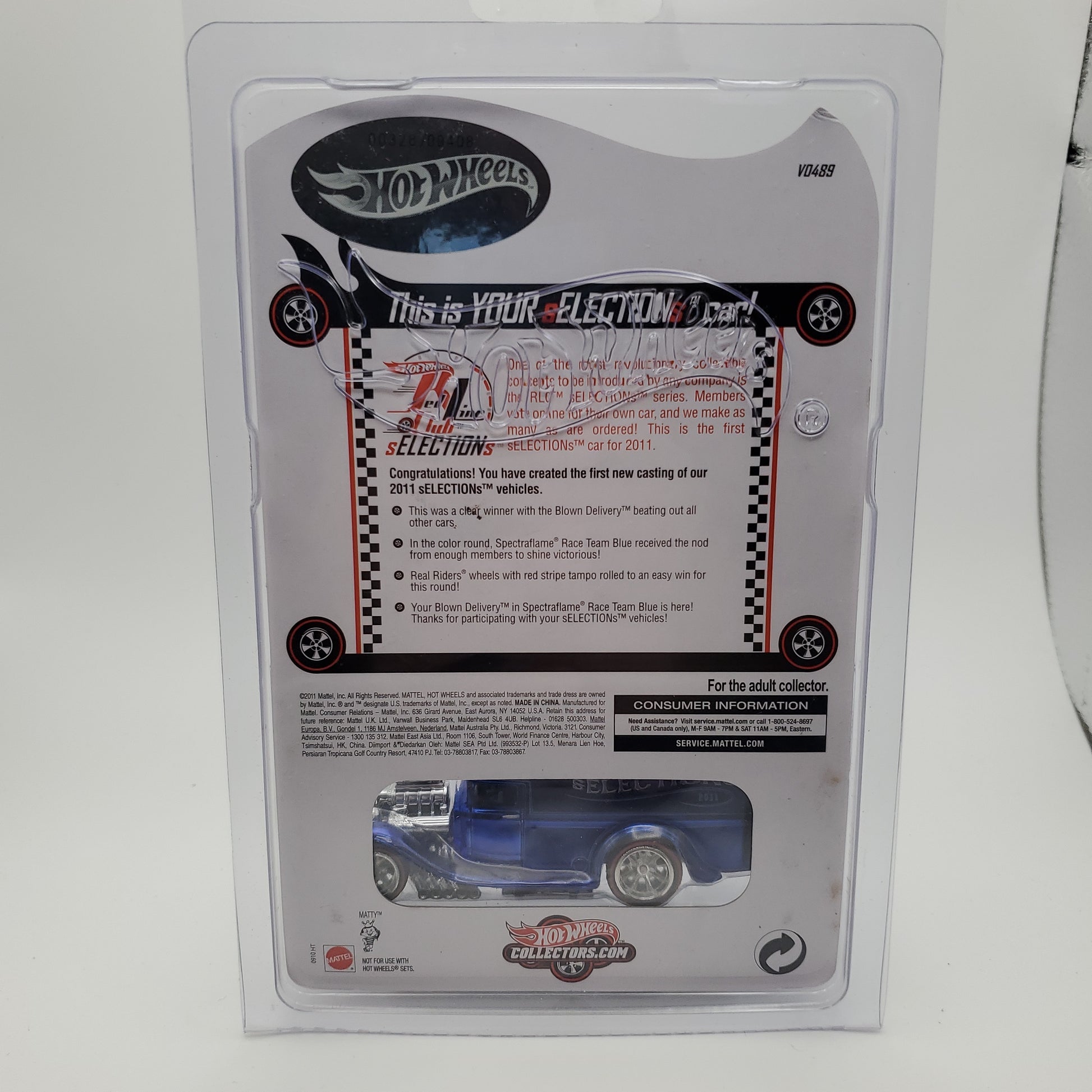 2011 Hot Wheels RLC Redline Club Selections Blown Delivery Blue - House of Cars Virginia