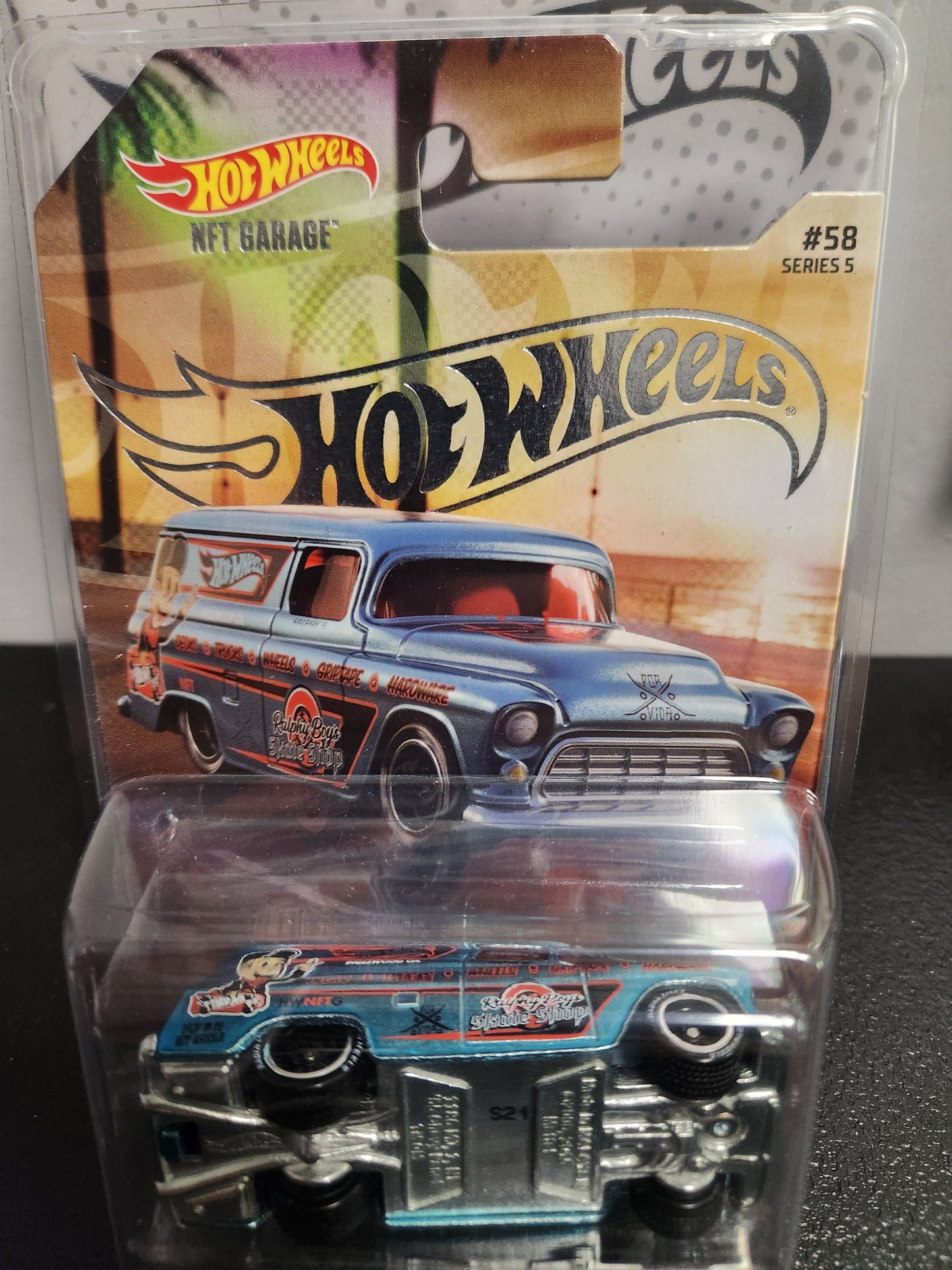 Hot Wheels NFTH Garage Series 5 HW Sunset Cruisers '55 Chevy Panel - House of Cars Virginia