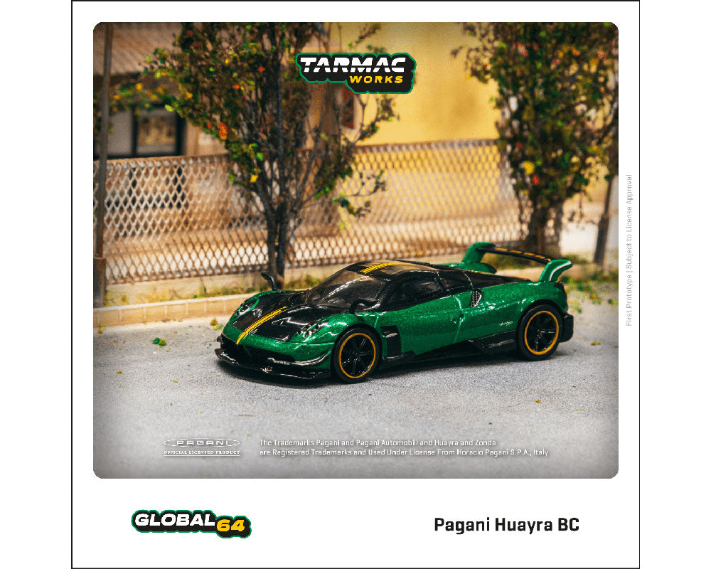 Tarmac Works 1:64 Pagani Huayra BC – Trifoglio Verde - House of Cars Virginia