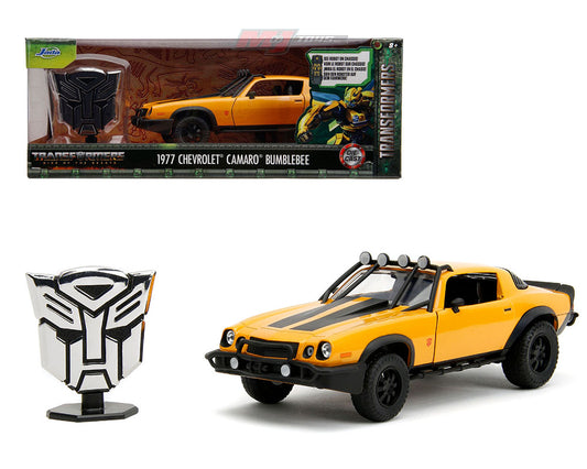 Jada 1:24 1977 Chevrolet Camaro Bumblebee – Transformers Rise of the Beasts – Hollywood Rides - House of Cars Virginia