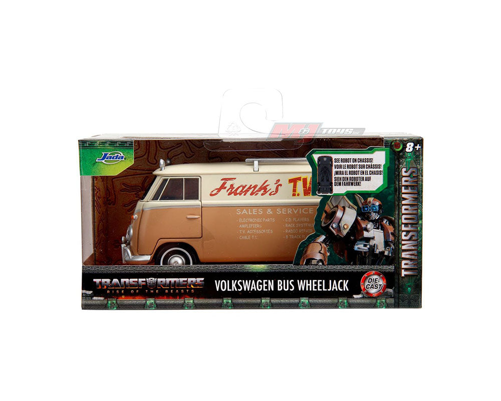 Jada 1:32 Volkswagen Bus Wheeljack – Transformers Rise of the Beasts – Hollywood Rides - House of Cars Virginia