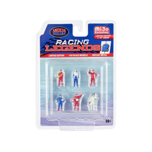 "Racing Legends 2" 6 piece Diecast Set (6 Driver Figures) - House of Cars Virginia