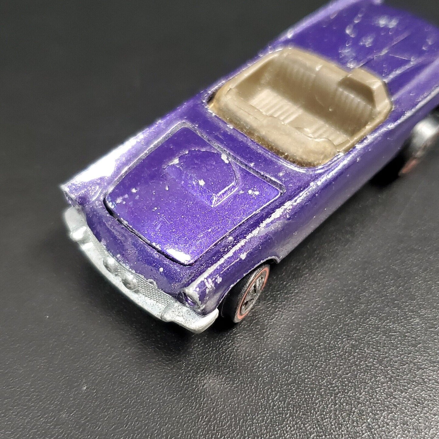 Hot Wheels Redline 1968 Classic 57 T-Bird PURPLE w/brown interior Unrestored Original Loose Car - House of Cars Virginia