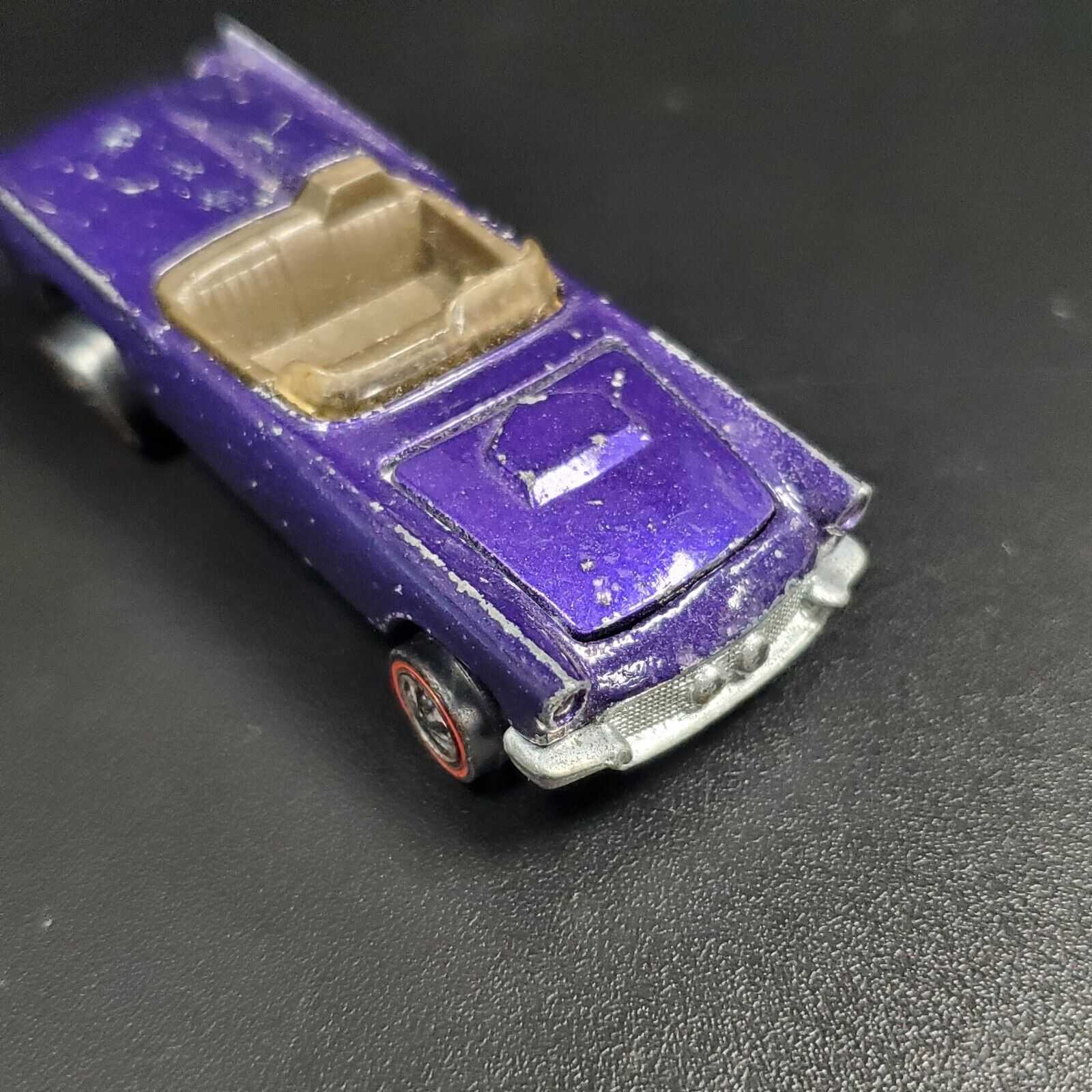 Hot Wheels Redline 1968 Classic 57 T-Bird PURPLE w/brown interior Unrestored Original Loose Car - House of Cars Virginia