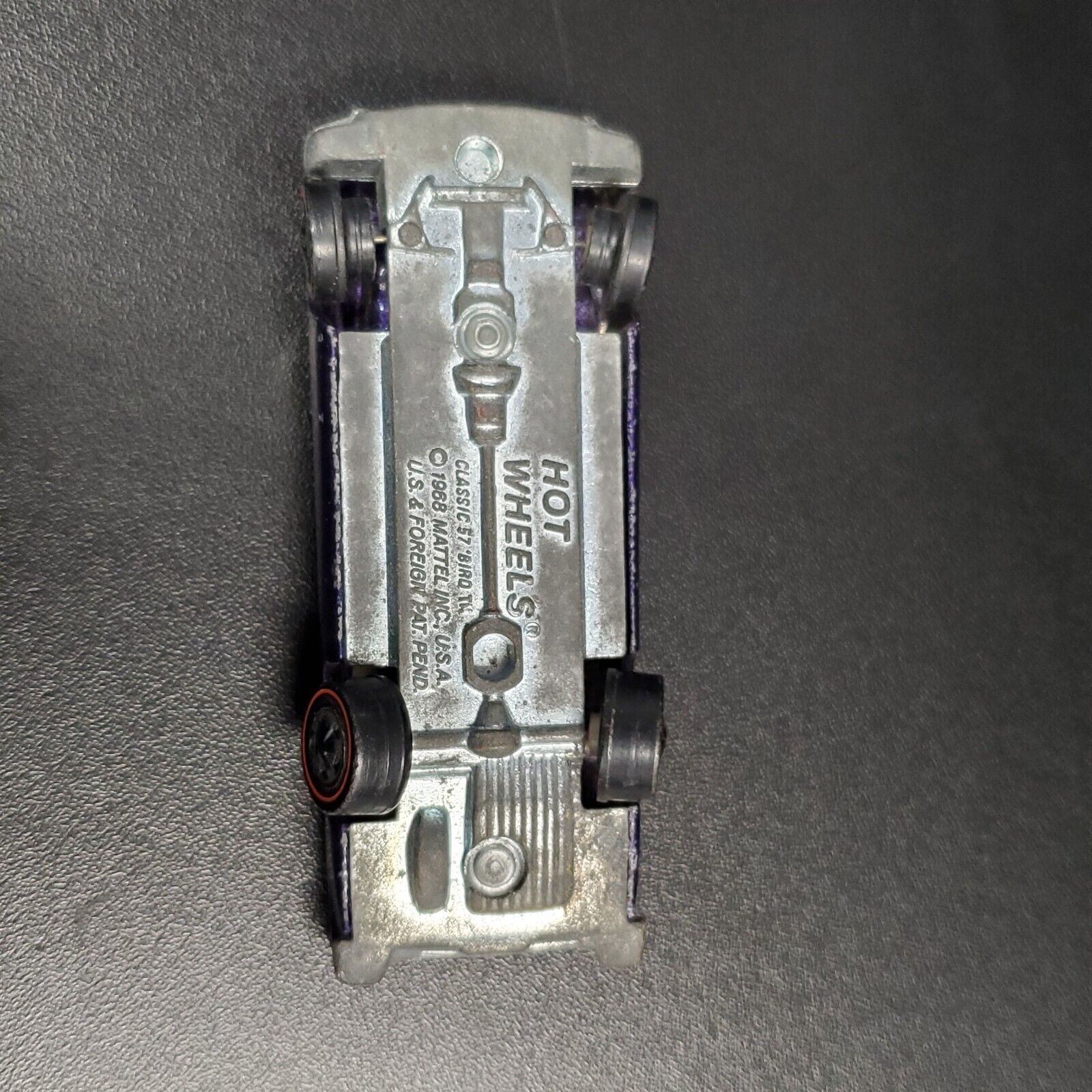 Hot Wheels Redline 1968 Classic 57 T-Bird PURPLE w/brown interior Unrestored Original Loose Car - House of Cars Virginia