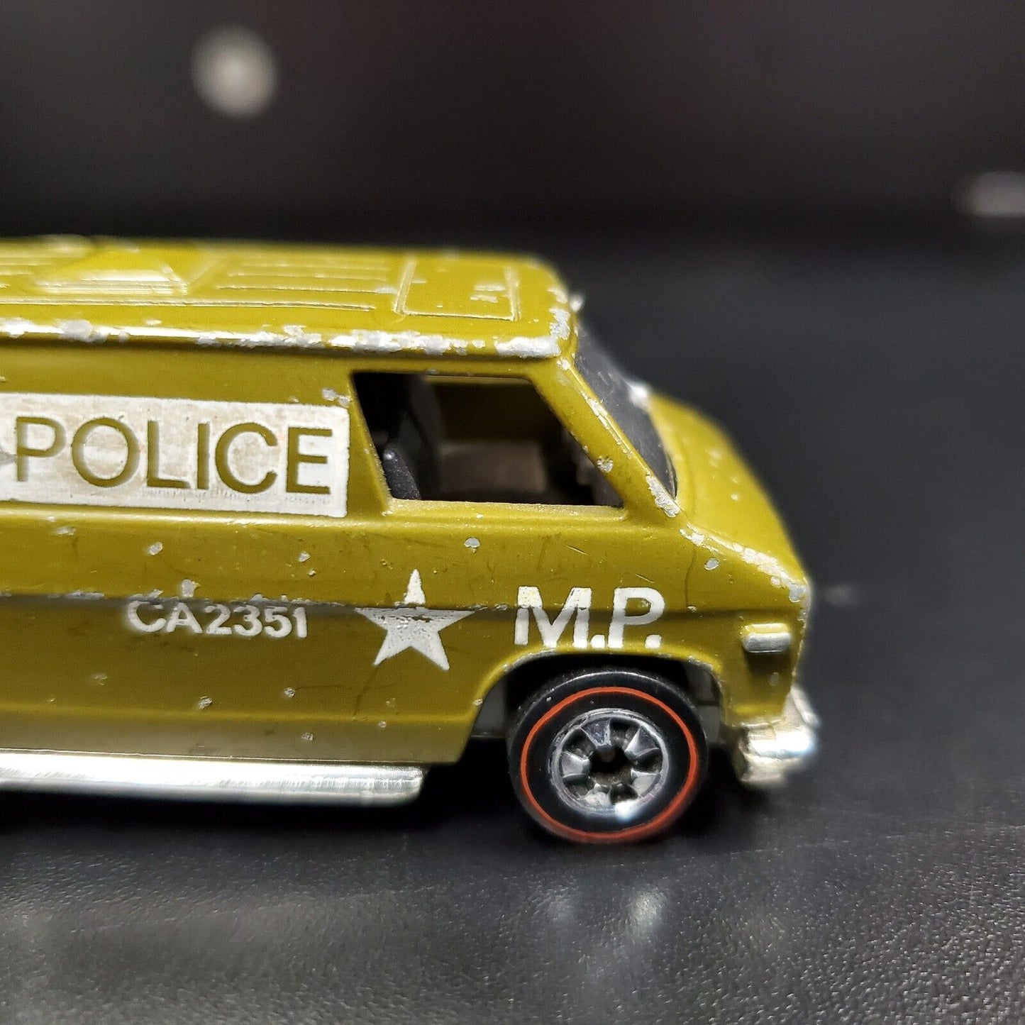 Vintage Hot Wheels Redline 1974 US Army MP Military Police Super Van Green - House of Cars Virginia