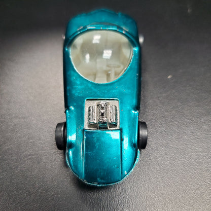 Vintage Hot Wheels Redline Silhouette 1968 Aqua Blue/Green US White Int. - House of Cars Virginia