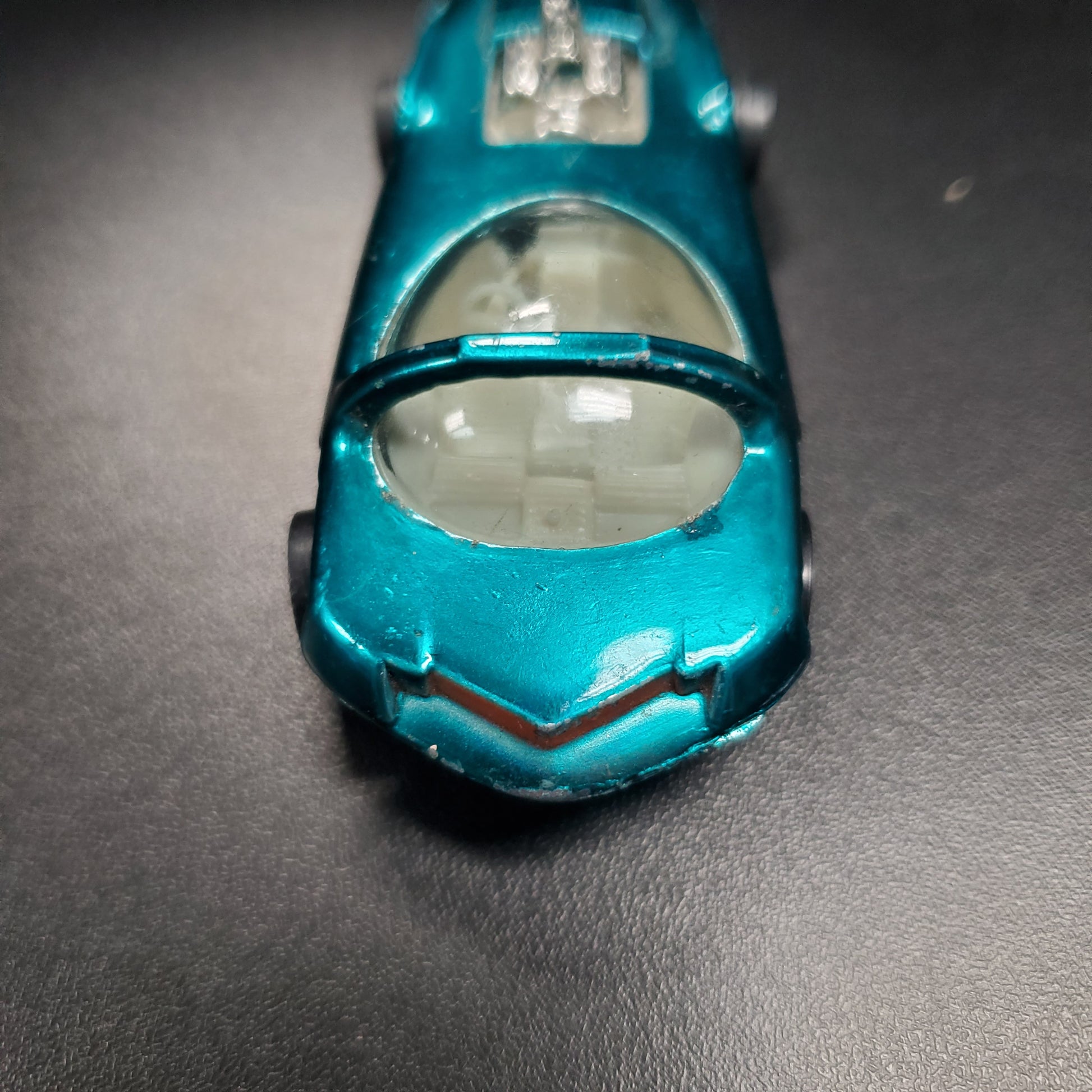 Vintage Hot Wheels Redline Silhouette 1968 Aqua Blue/Green US White Int. - House of Cars Virginia