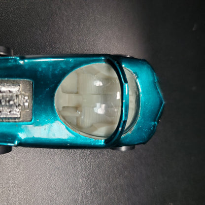 Vintage Hot Wheels Redline Silhouette 1968 Aqua Blue/Green US White Int. - House of Cars Virginia