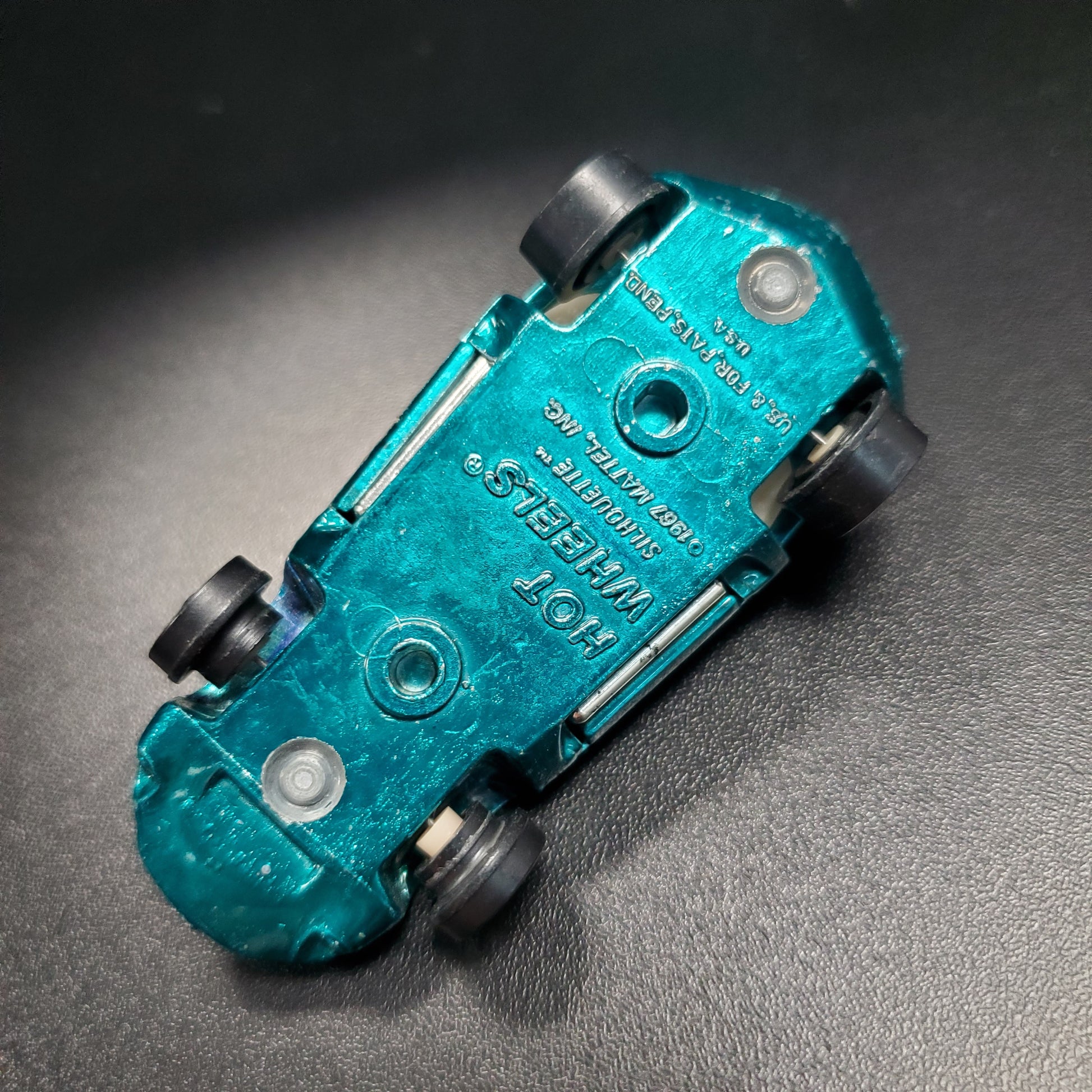 Vintage Hot Wheels Redline Silhouette 1968 Aqua Blue/Green US White Int. - House of Cars Virginia