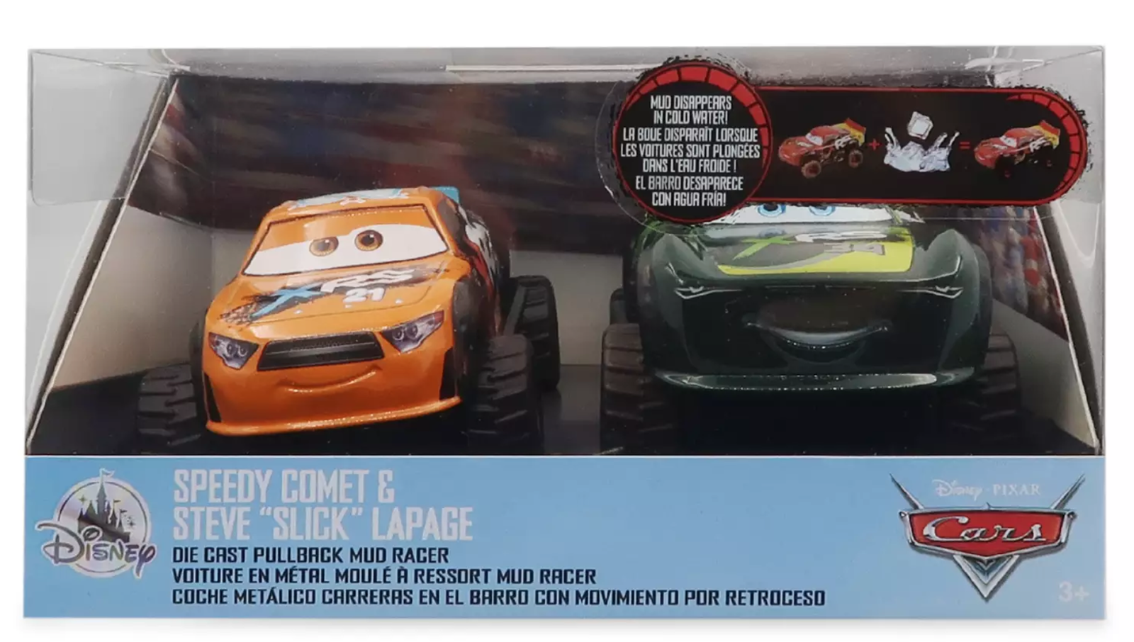 Disney Parks Pixar Cars Speedy Comet & Steve Slick Lapage Pullback Car - House of Cars Virginia