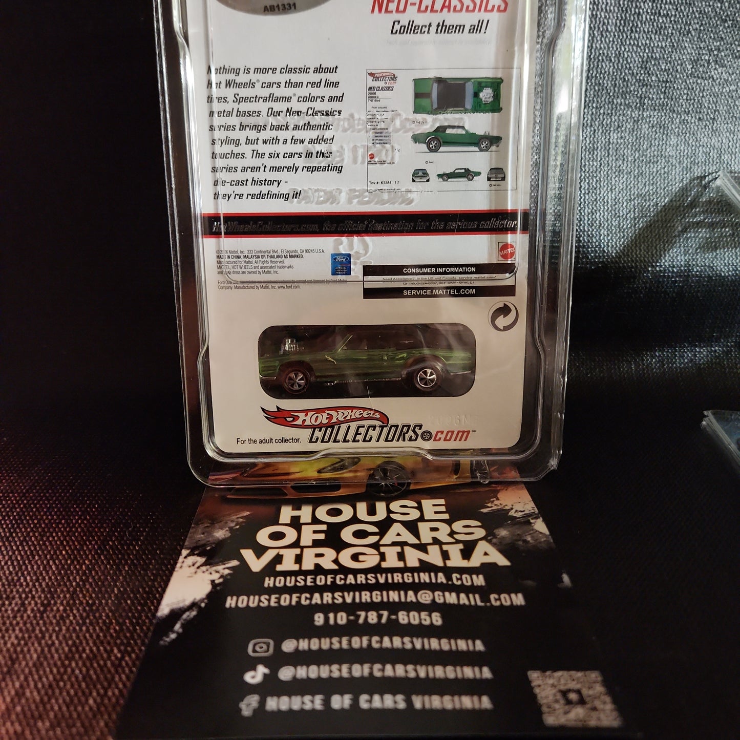 Hot Wheels 2006 Red Line Club RLC Neo-Classics Series 5 TNT Bird - House of Cars Virginia