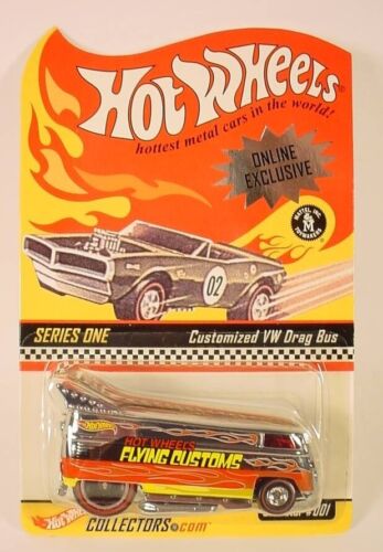 Hot Wheels RLC HWC Series One Chrome Flying Customs VW Drag Bus - House of Cars Virginia