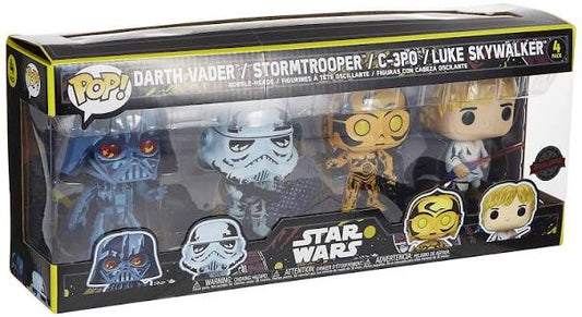 Funko POP! Star Wars - Darth Vader/Stormtrooper/C-3PO/Luke Skywalker (4 Pack) - House of Cars Virginia
