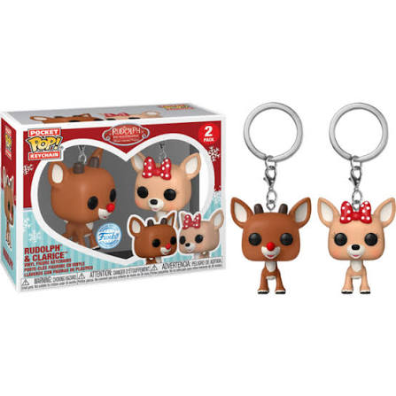 Pocket POP! Rudolph The Red-Nosed Reindeer - Rudolph & Clarice (Keychain)
