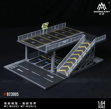 More Art Steel Structure Platform Parking Scene Diorama 923005