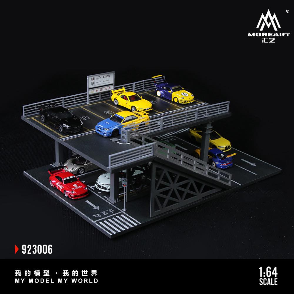 More Art Steel Structure Platform Parking Scene Diorama 923006 - House of Cars Virginia