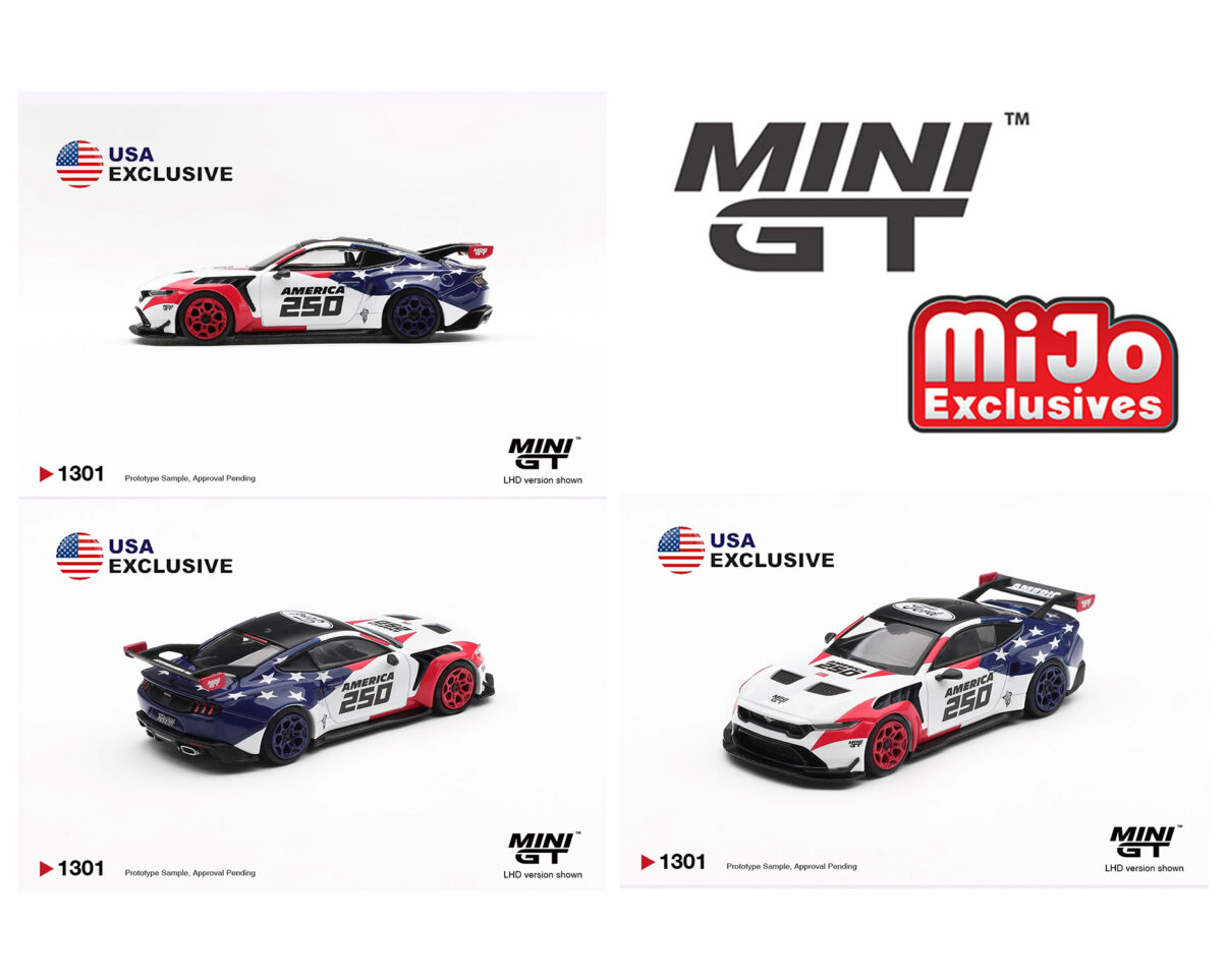 (Preorder) Mini GT 1:64 Ford Mustang GTD America 250 USA Exclusive LHD- Limited Edition – Mijo Exclusives - House of Cars Virginia