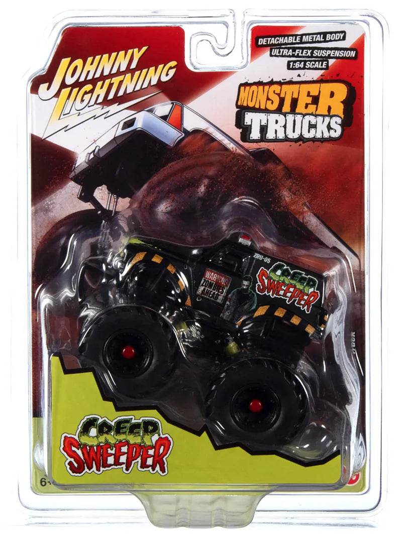 1:64 Johnny Lightning Monster Truck-CreepSweeper BlkTire Ed. - House of Cars Virginia