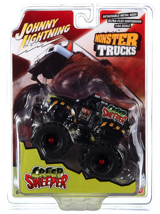 1:64 Johnny Lightning Monster Truck-CreepSweeper BlkTire Ed. - House of Cars Virginia