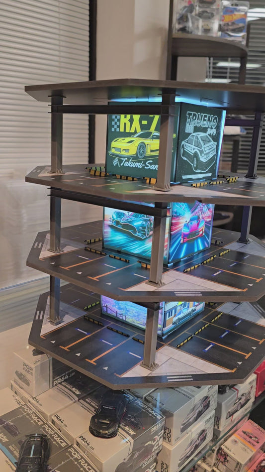 MoreArt Octagonal Tower Parking Lot 01  diorama