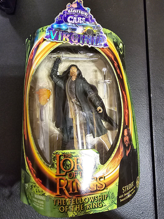 Lord of the Rings Fellowship of the Ring Series 1 Toybiz Strider - House of Cars Virginia
