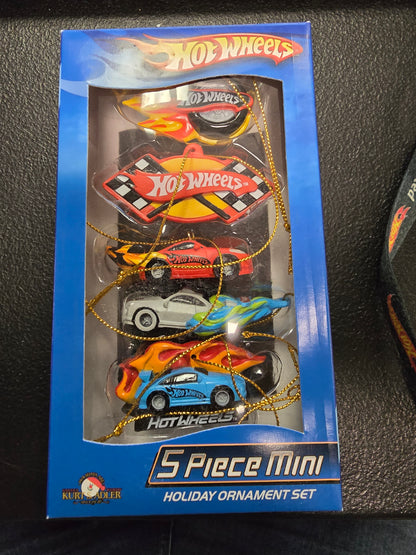 Hot Wheels 5 Piece Mini Holiday Ornament Set - House of Cars Virginia