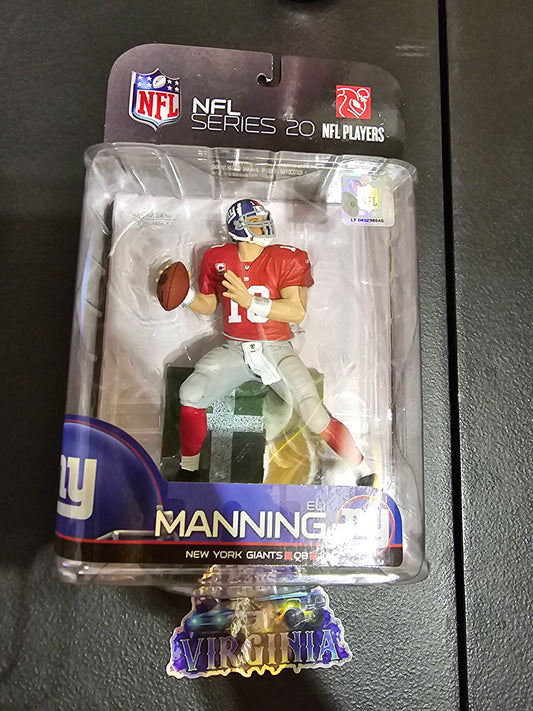 McFarlane Sports Picks ELI MANNING NY Giants Figure 2009 Series 20 RED VARIANT - House of Cars Virginia