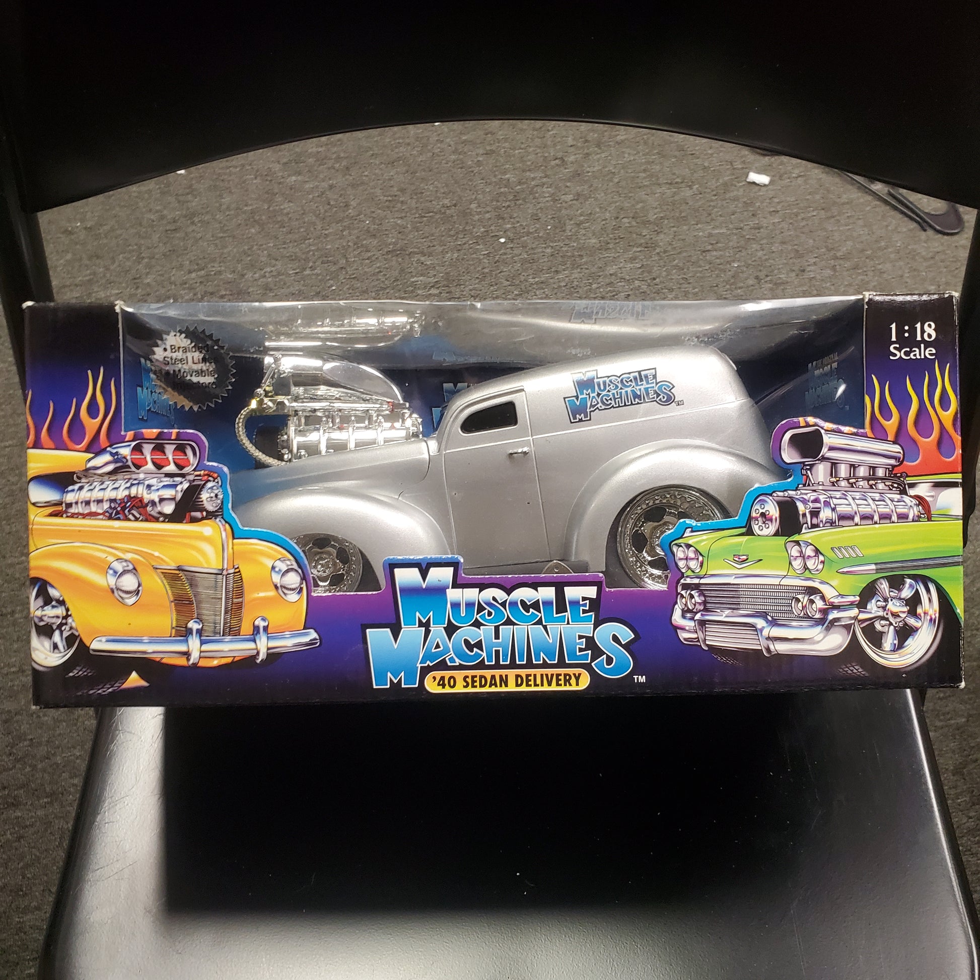 Muscle Machines '40 Sedan Delivery 1:18 - Silver 023 - House of Cars Virginia