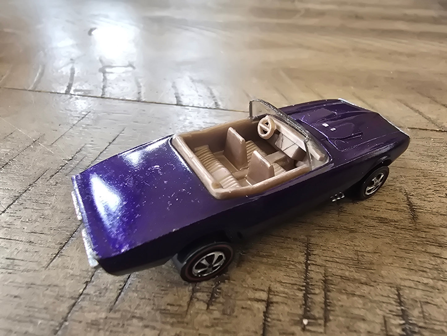 Hot Wheels Redlines Purple US Custom Firebird Original 16 tan int - House of Cars Virginia