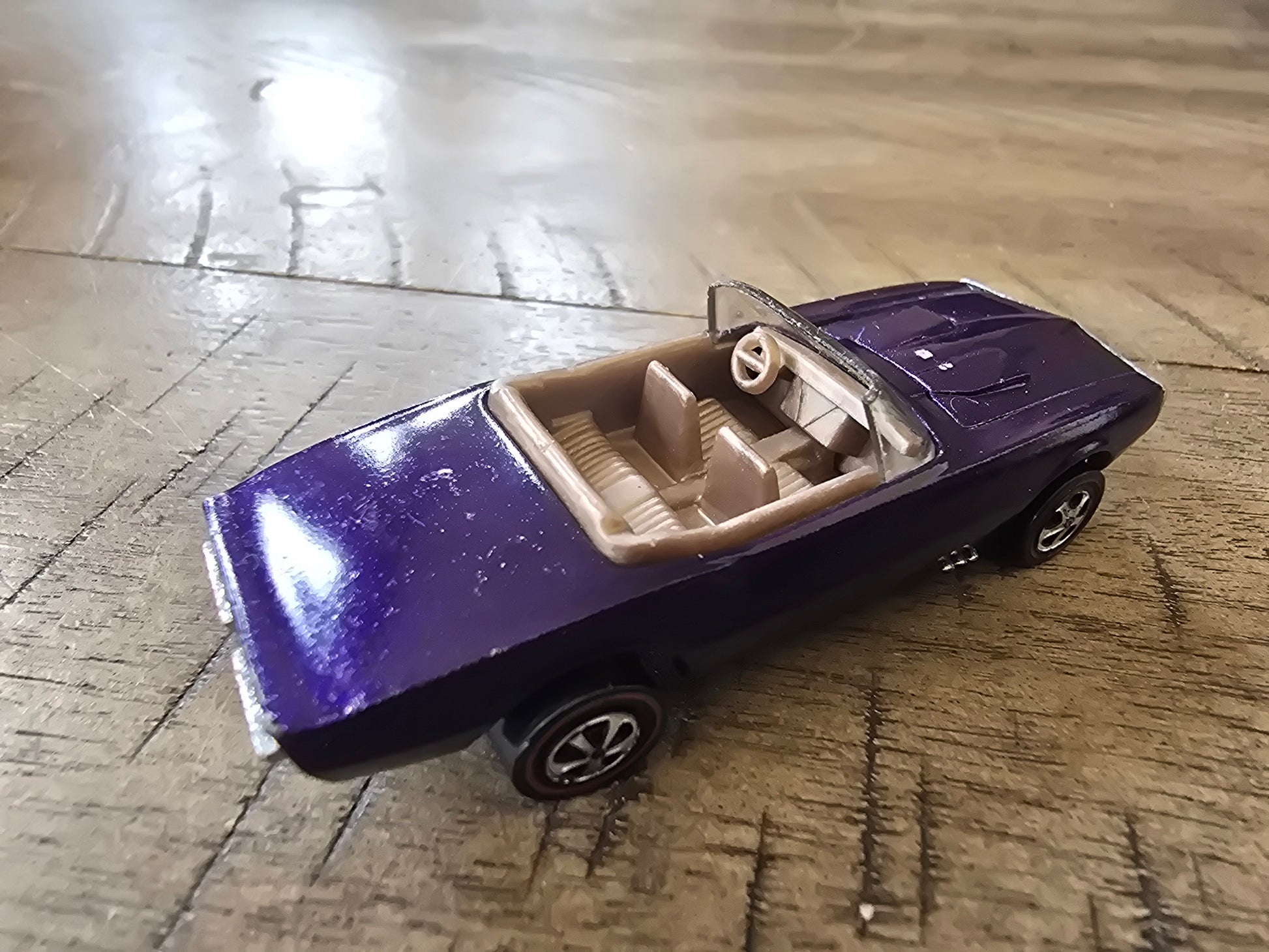 Hot Wheels Redlines Purple US Custom Firebird Original 16 tan int - House of Cars Virginia