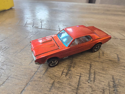 HOT WHEELS RED LINE COUGAR ORANGE HK w BROWN INT BLISTER FRESH MINT - House of Cars Virginia