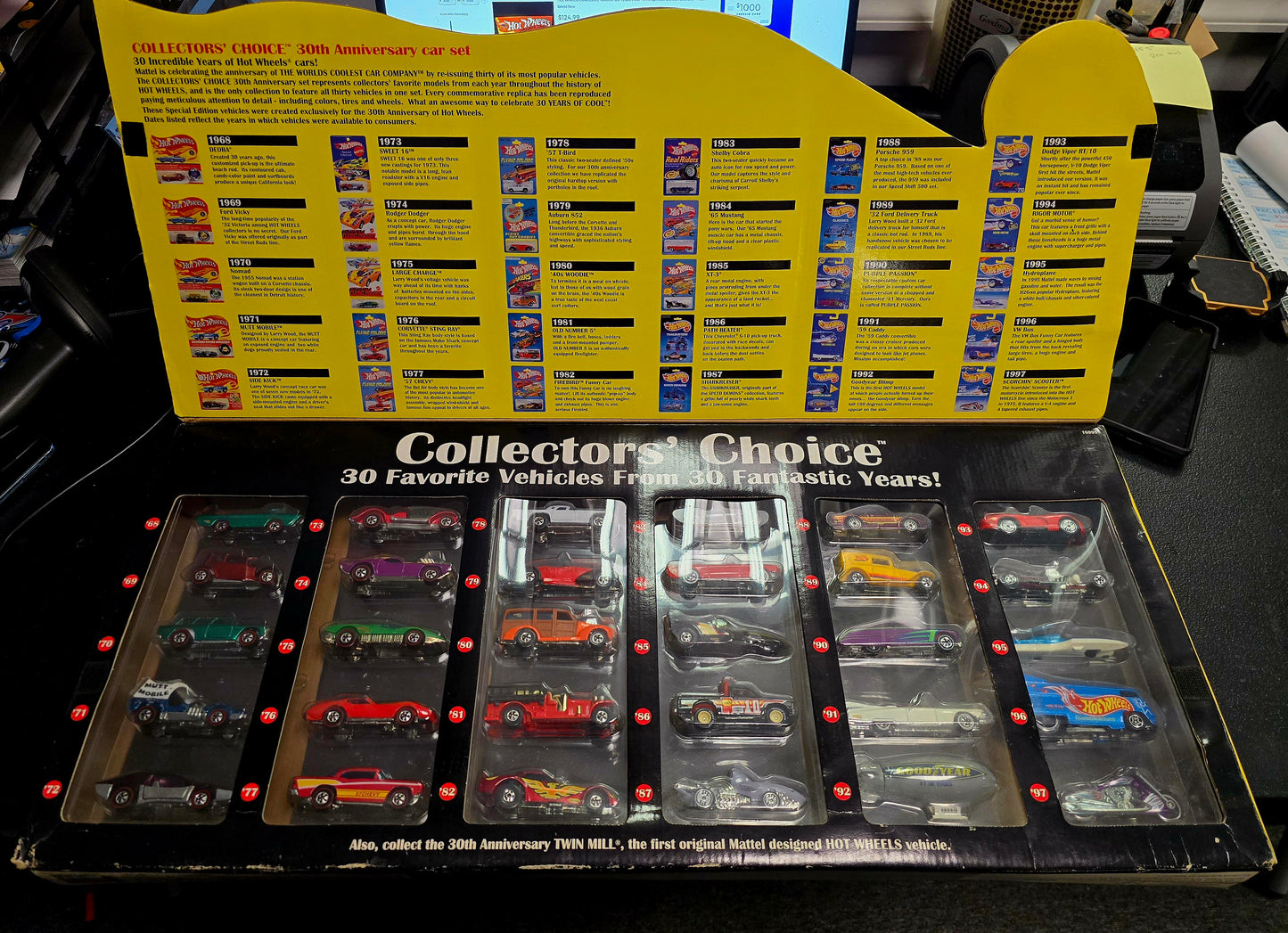 Hot Wheels 30th Anniversary Collector's Choice Box Set (slight damage to corners and some small warping but cars are intact and look good) - House of Cars Virginia