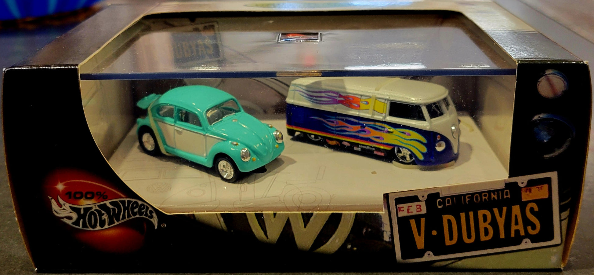 100% Hot Wheels V- Dubyas VW Bug & Microbus Carset - House of Cars Virginia