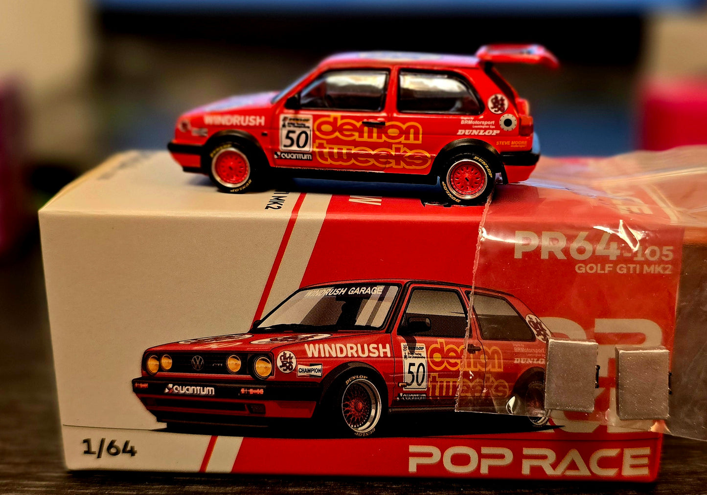 Pop Race GOLF GTI MkII - TEAM DEMON TWEEKS BTCC 198 - House of Cars Virginia