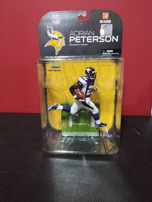 McFarlane Adrian Peterson NFL Series 18 Vikings Action Figure Rookie Debut - House of Cars Virginia
