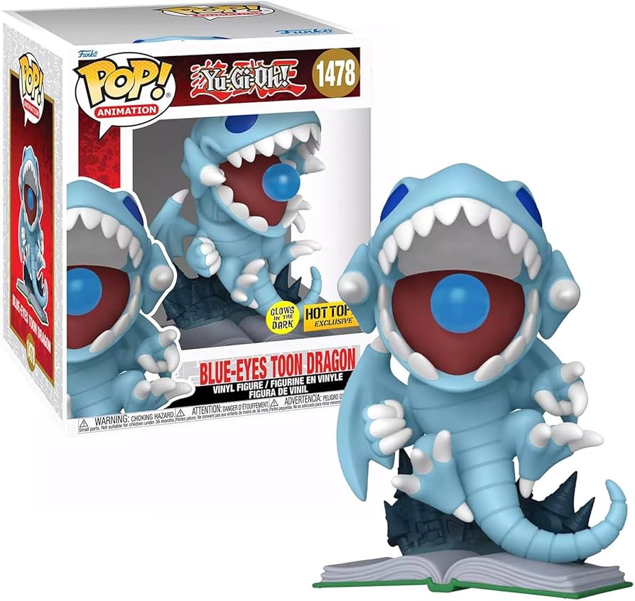 Funko POP! Yu-Gi-Oh! - Blue-Eyes Toon Dragon GID Hot Topic Exclusive #1478