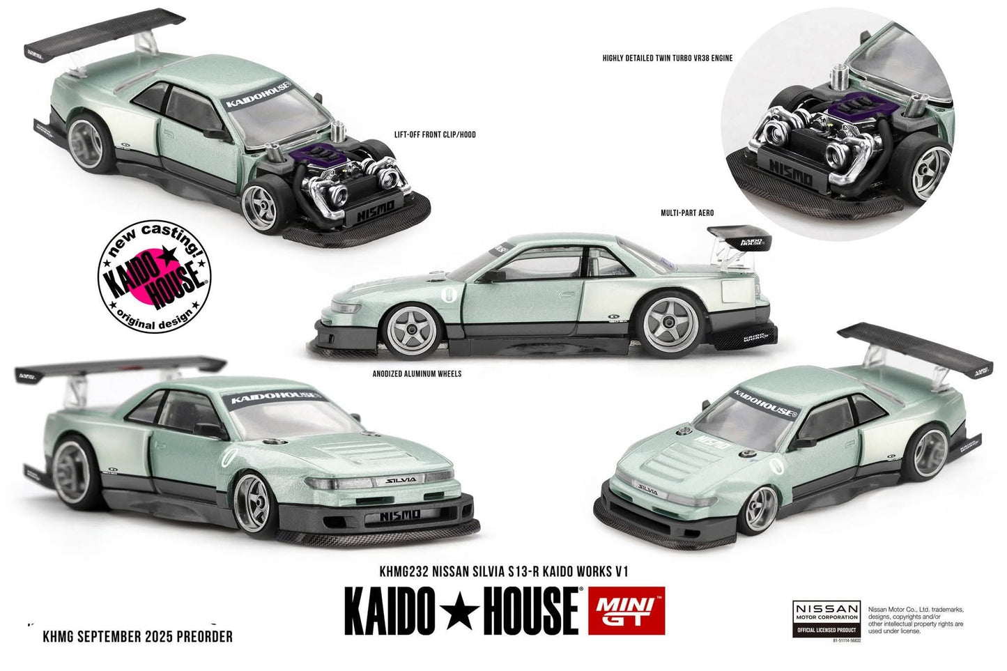 (Preorder) Kaido House Nissan Silvia S13-R V1 - House of Cars Virginia