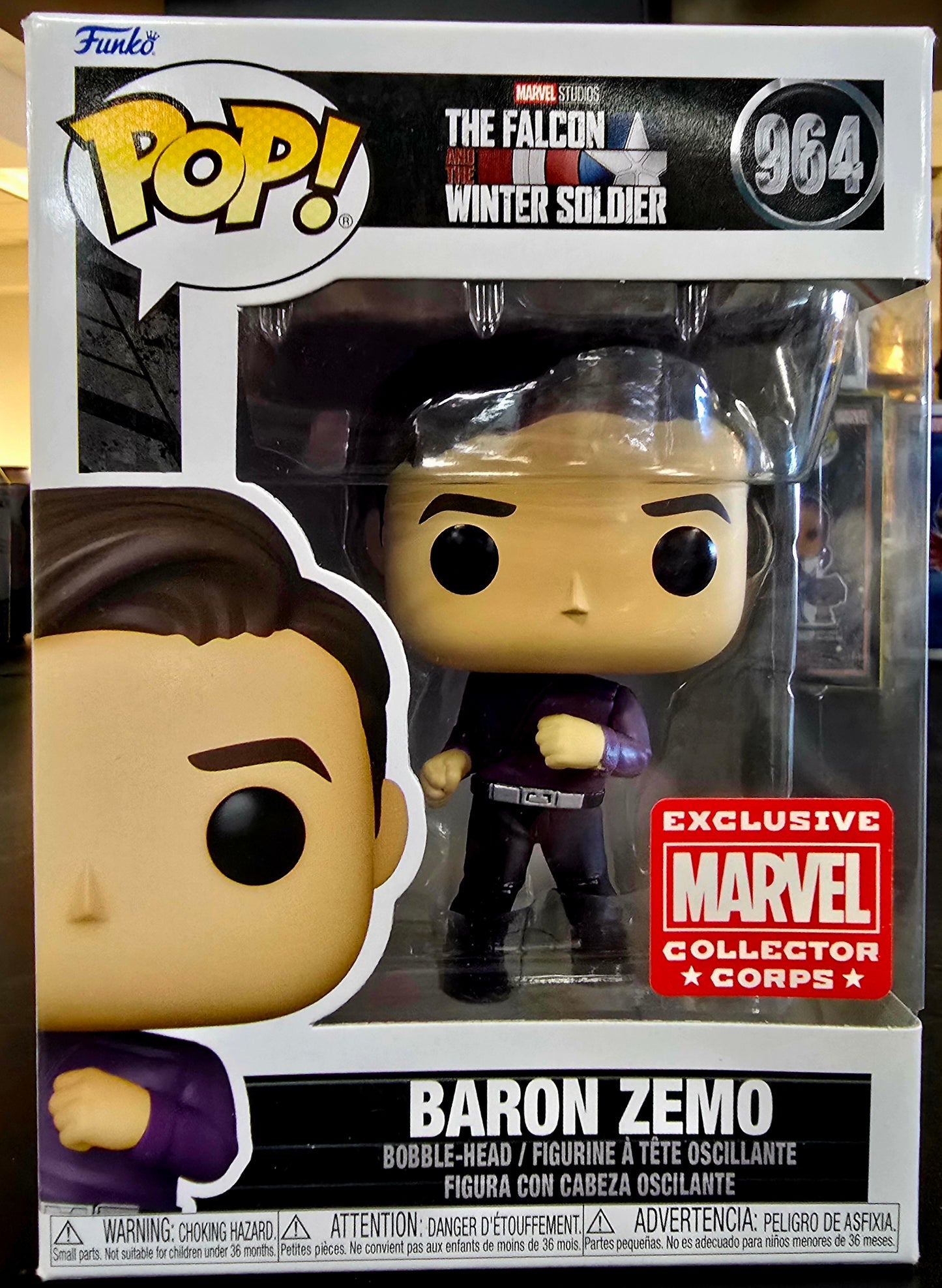 Funko Pop The Falcon and the Winter Soldier Baron Zemo #964